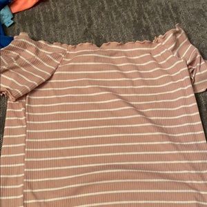 a off the shoulders shirt